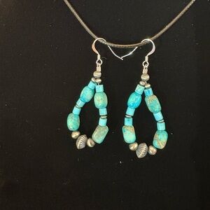 Turquoise Beaded Earrings